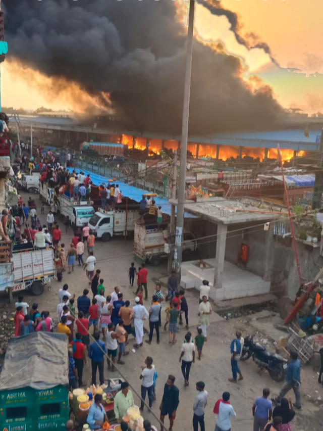 Asia's biggest vegetable market Azadpur Fire breaks out